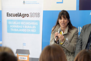 Victoria Zorraquín, Directora de Escuelas Agrarias y Rurales del Ministerio de Agroindustria de Nación